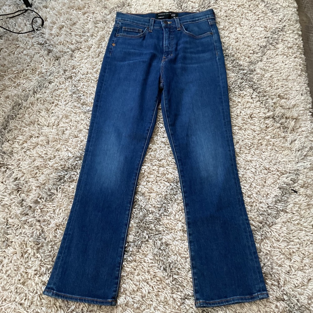 Veronica Beard Jeans Womens 28 Blue Bootcut Flare High Rise Denim Made in LA‎